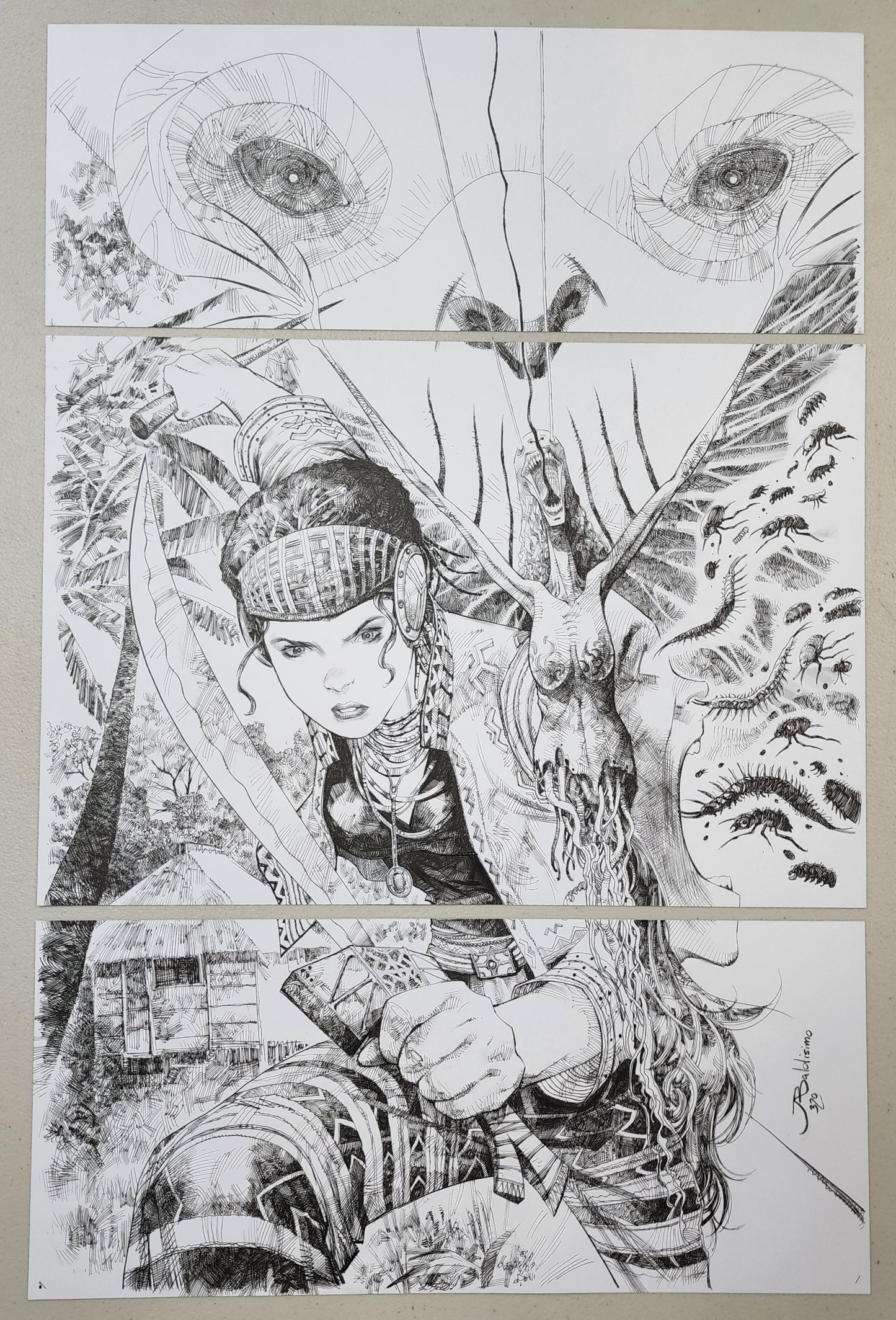 BUFFY EVERY GENERATION #1 ORIGINAL COVER ART BY KAJO BALDISIMO Buffy the Vampire Slayer BOOM! STUDIOS