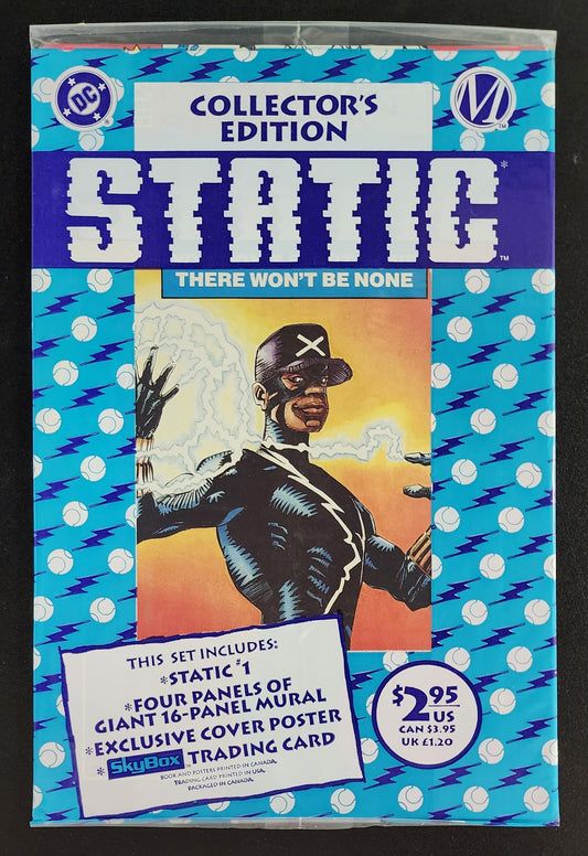 STATIC #1 1993 COLLECTORS EDITION SEALED POLYBAG (1ST APP STATIC)