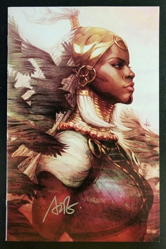 BLACK PANTHER #1 SHURI 1:100 VIRGIN VARIANT SIGNED BY ARTGERM 2018 [SD02]