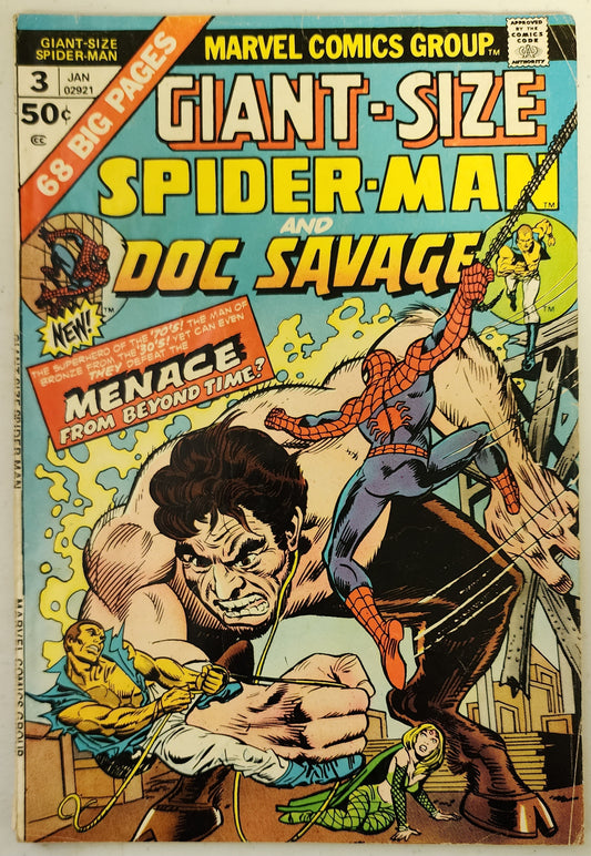 GIANT-SIZE SPIDER-MAN & DOC SAVAGE #3 1975
