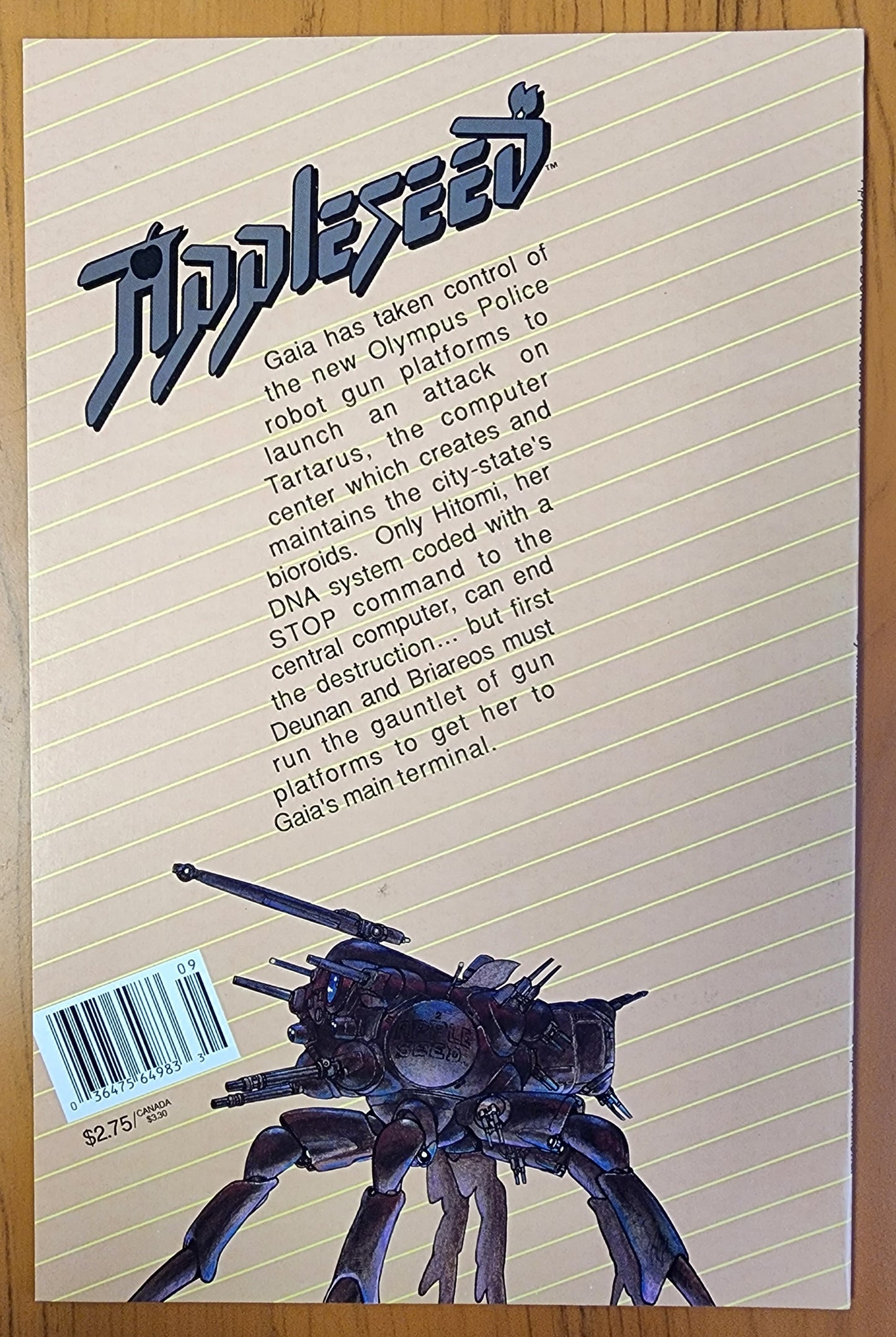 APPLESEED VOLUME 2 #4 1989 Appleseed ECLIPSE COMICS