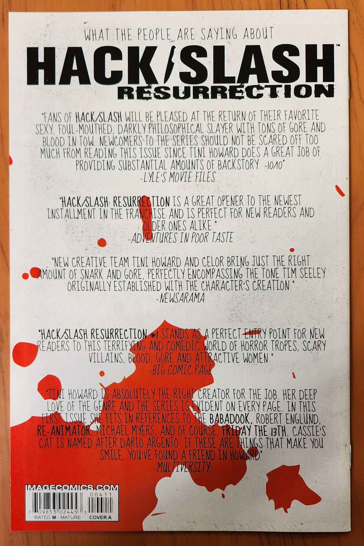 HACK SLASH RESURRECTION #4 2017 Hack Slash IMAGE COMICS