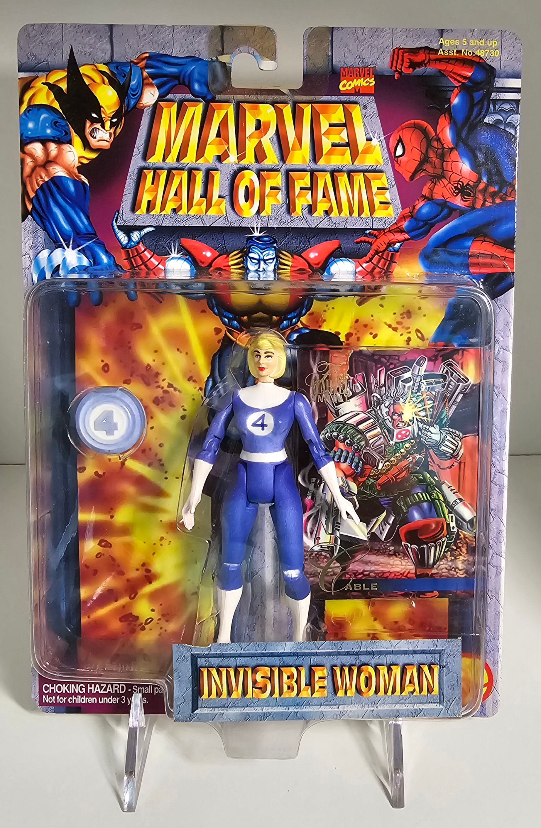 TOY BIZ MARVEL HALL OF FAME INVISIBLE WOMAN ACTION FIGURE [PH01 