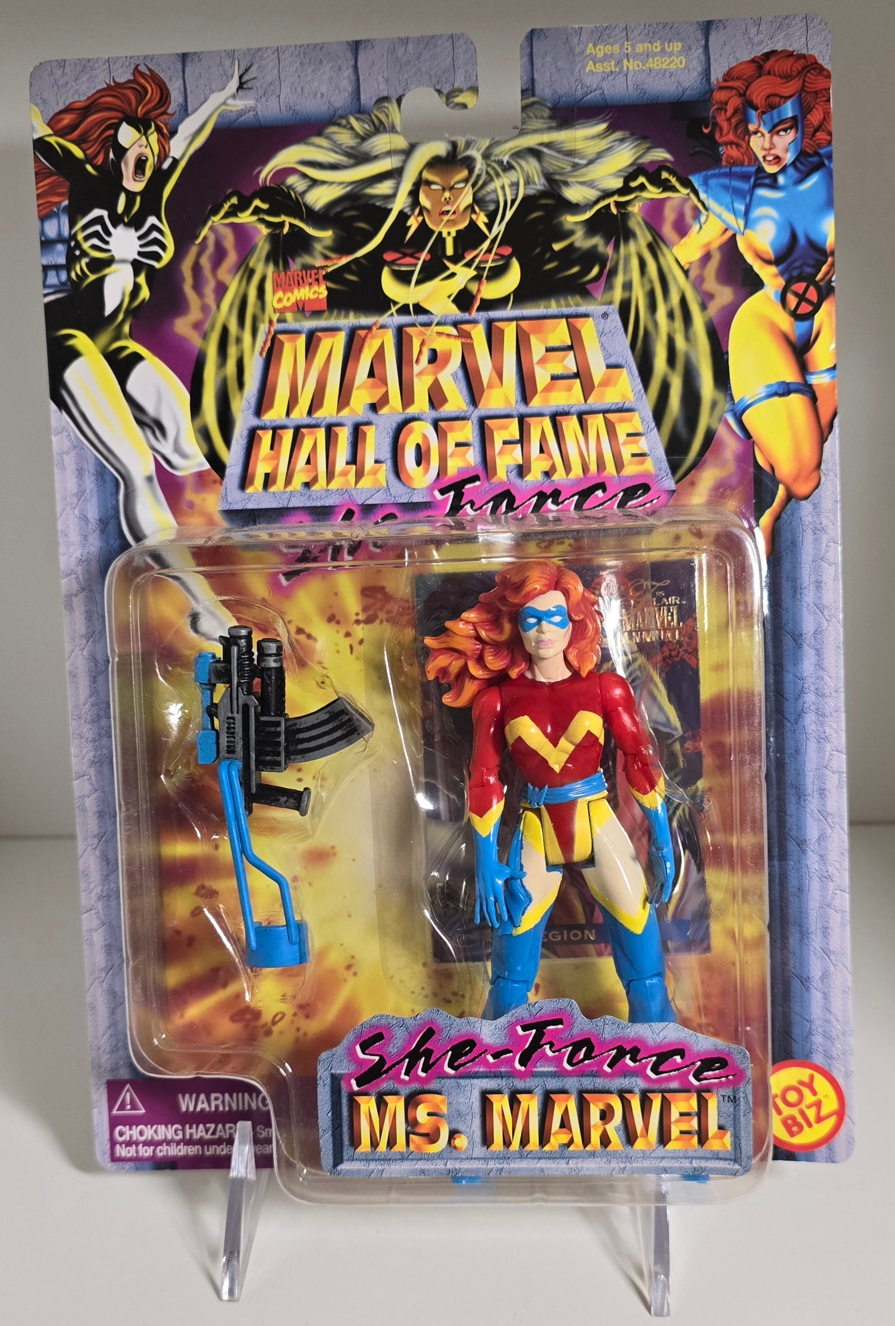 TOY BIZ MARVEL HALL OF FAME SHE-FORCE MS MARVEL ACTION FIGURE