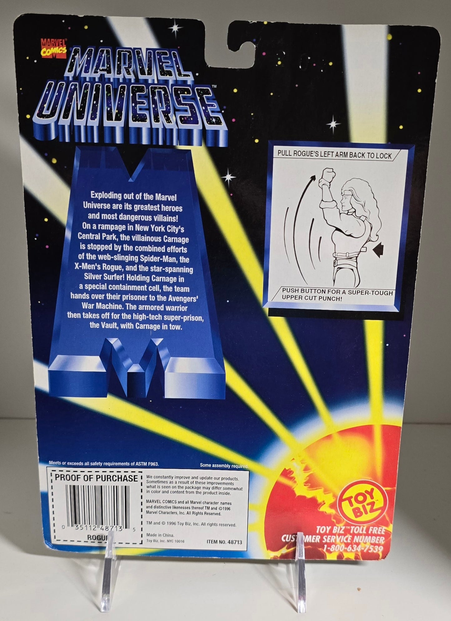 TOY BIZ MARVEL UNIVERSE ROGUE ACTION FIGURE X-Men Toy Biz