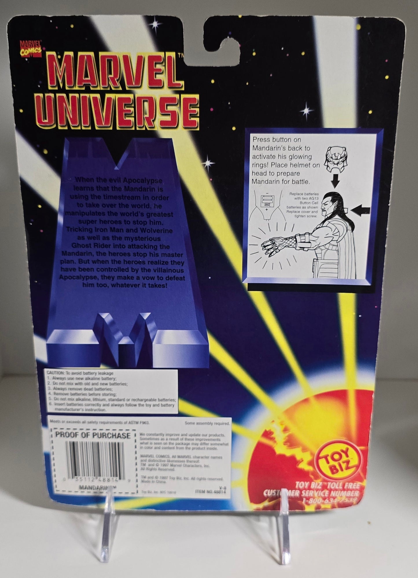 TOY BIZ MARVEL UNIVERSE MANDARIN ACTION FIGURE X-Men Toy Biz