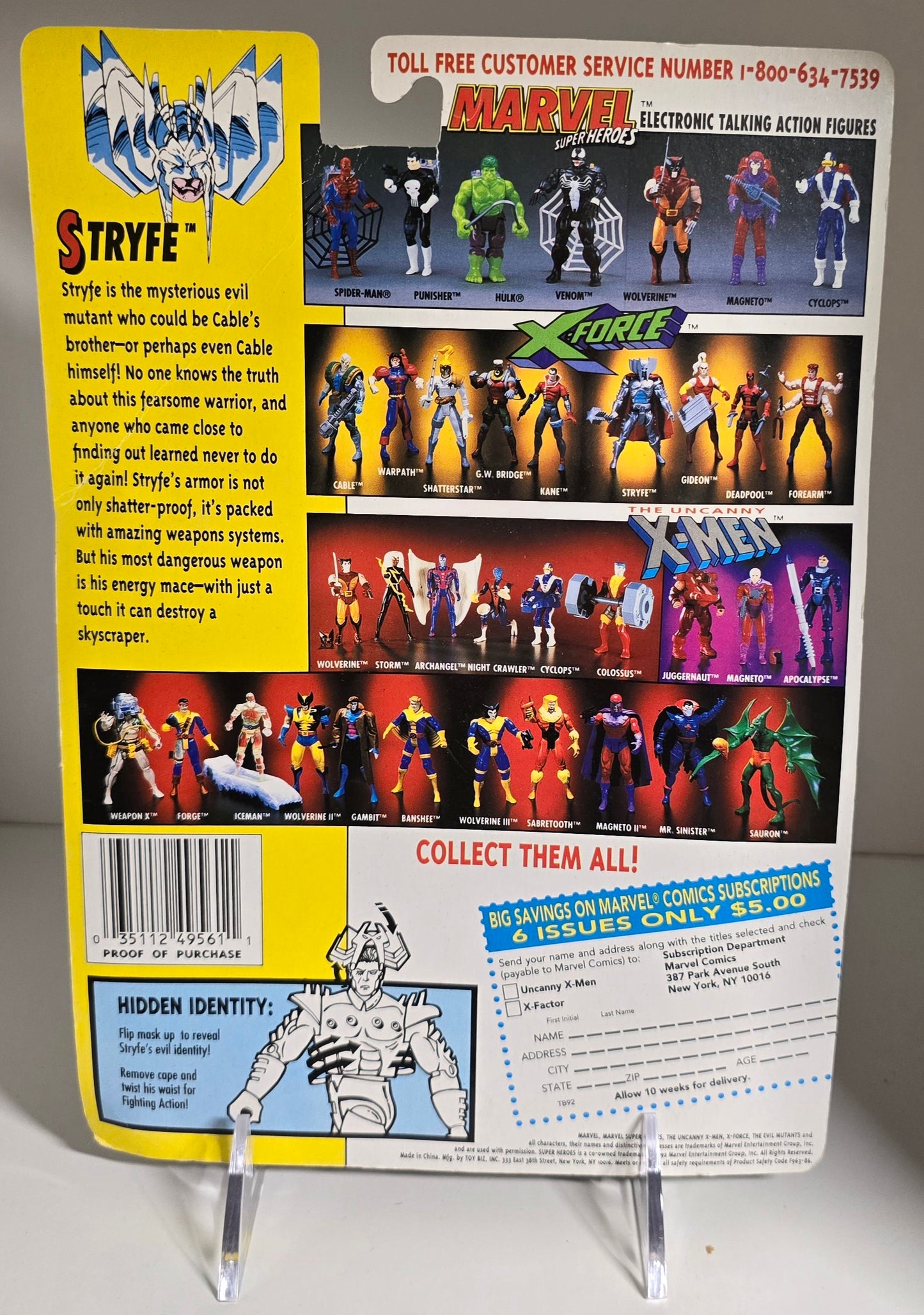 TOY BIZ X-MEN X-FORCE STRYFE ACTION FIGURE X-Men Toy Biz