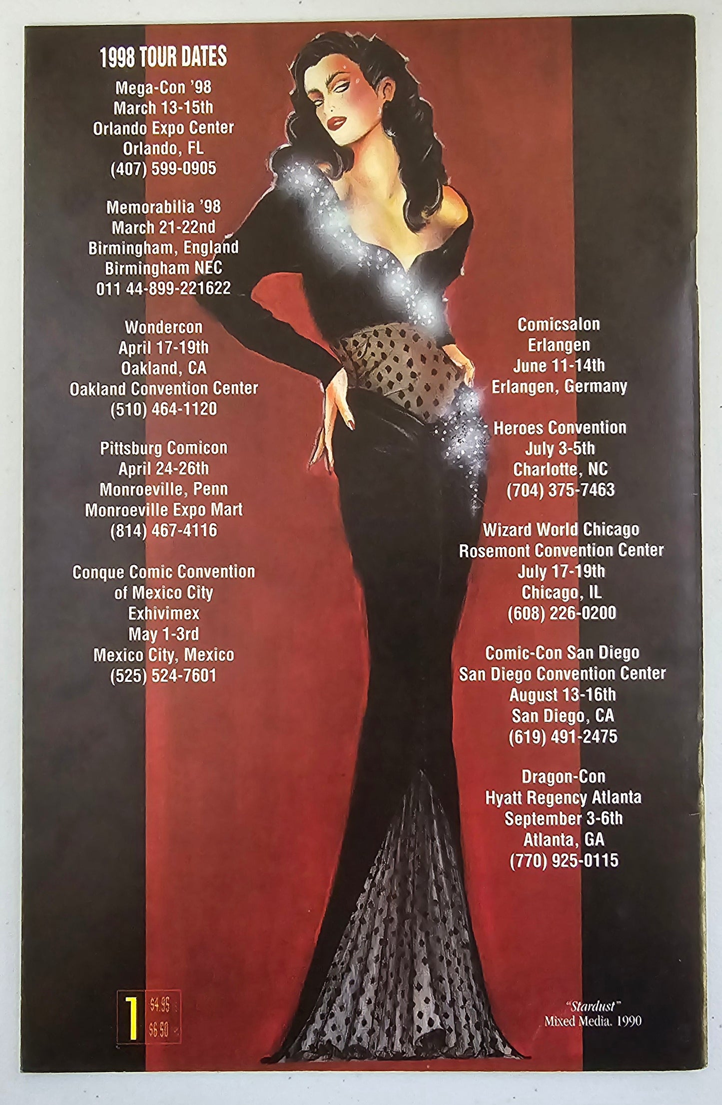 SHI ART OF WAR 1998 TOUR BOOK BLANK Shi CRUSADE COMICS