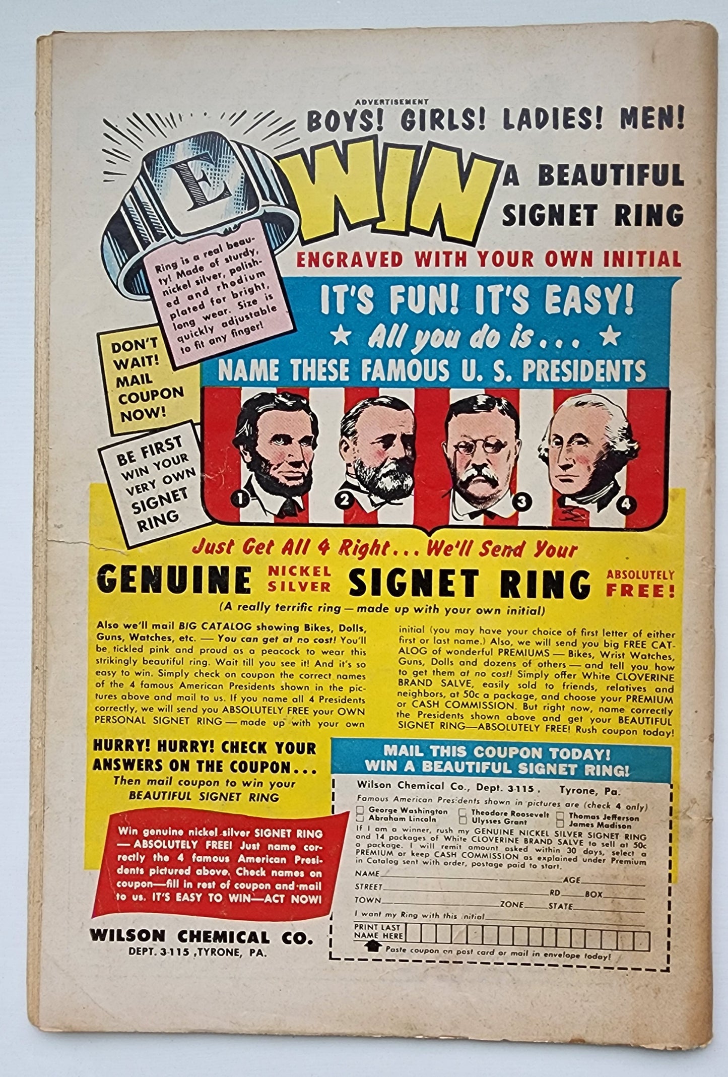 ADVENTURE COMICS #274 1960 (FULL PAGE AD GREEN LANTERN #1) Adventure Comics DC COMICS