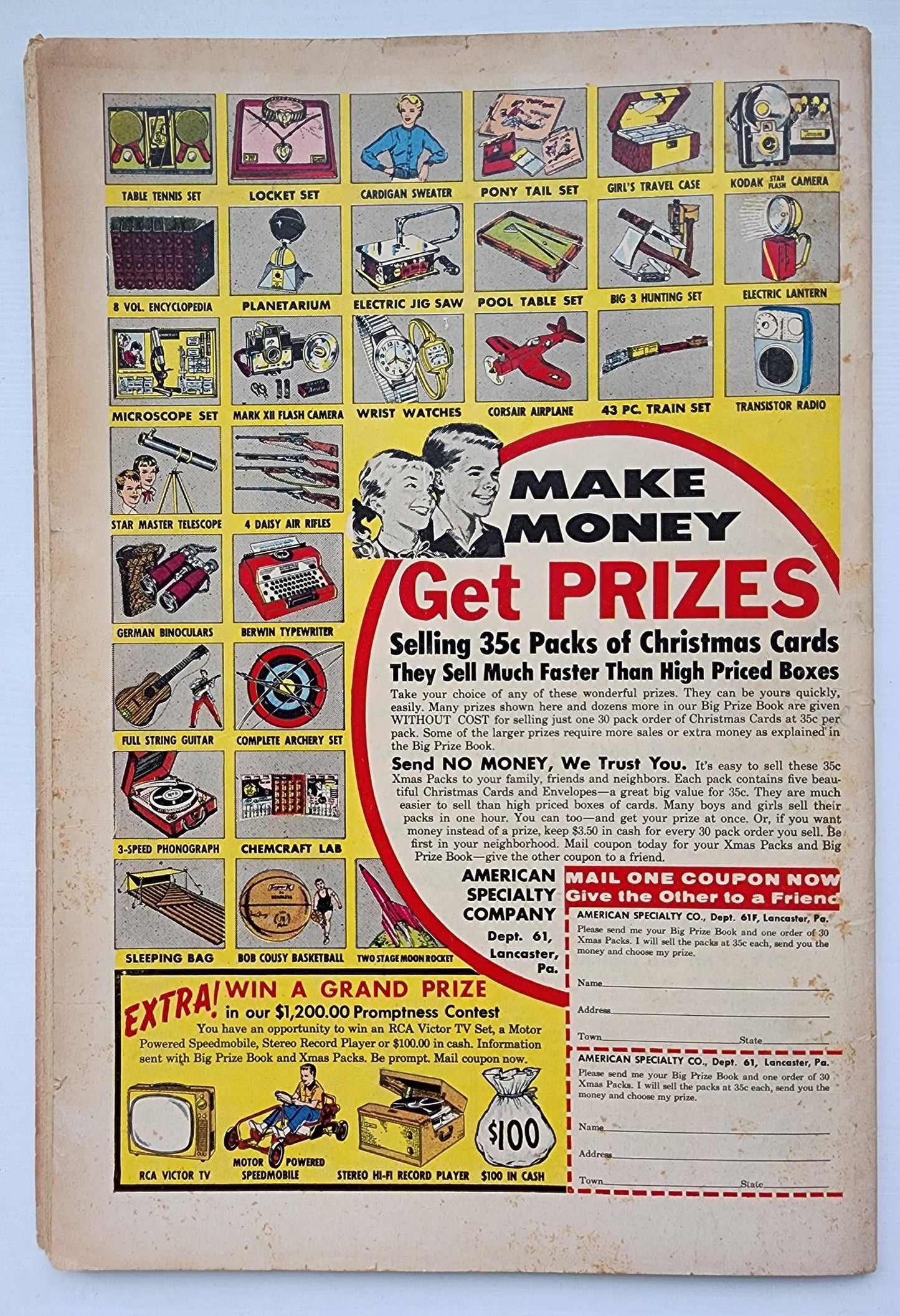 DETECTIVE COMICS #285 1960 (FULL PAGE AD JUSTICE LEAGE #1) Detective Comics DC COMICS