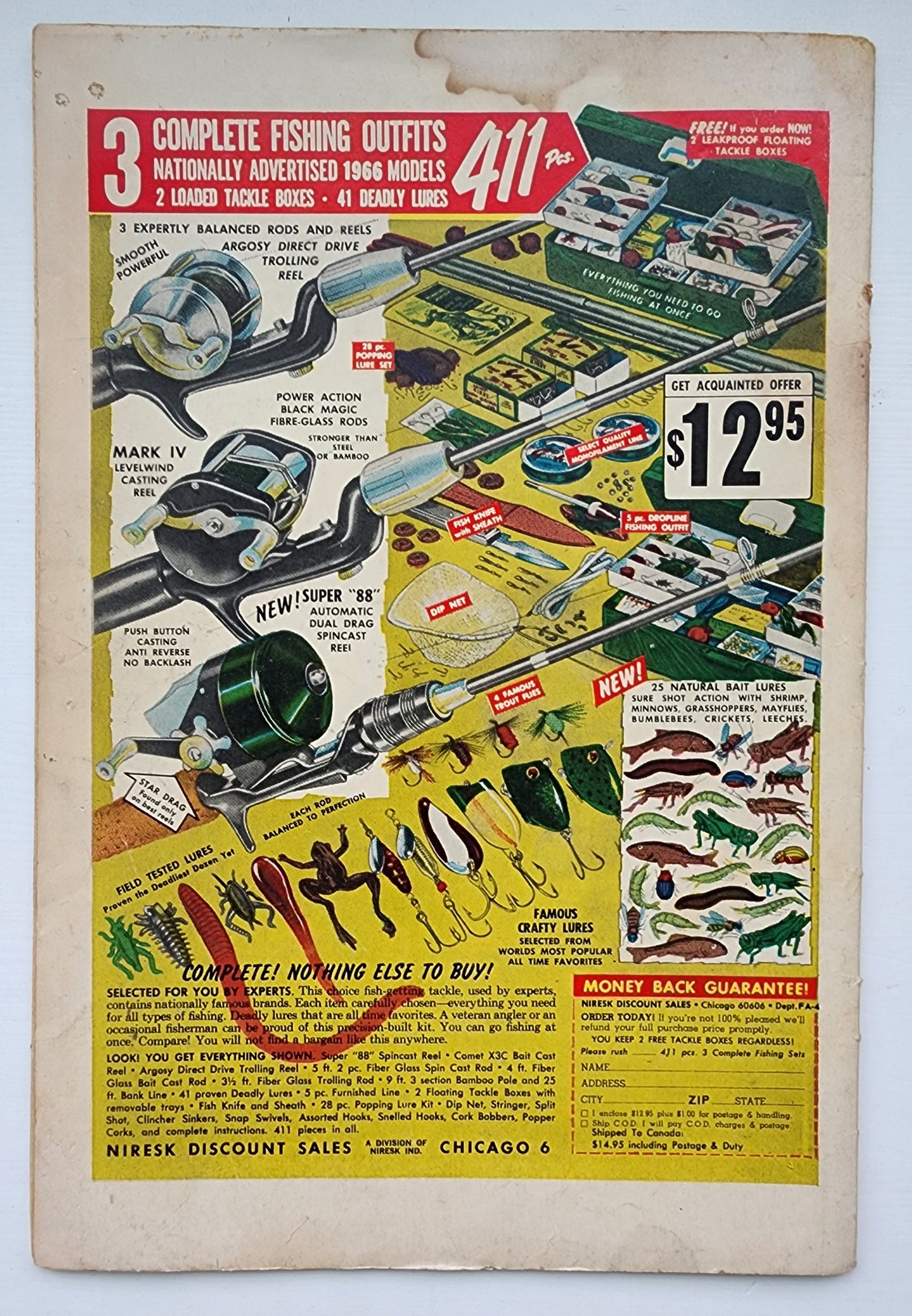 ADVENTURES INTO THE UNKNOWN #164 1966 AMERICAN COMICS GROUP