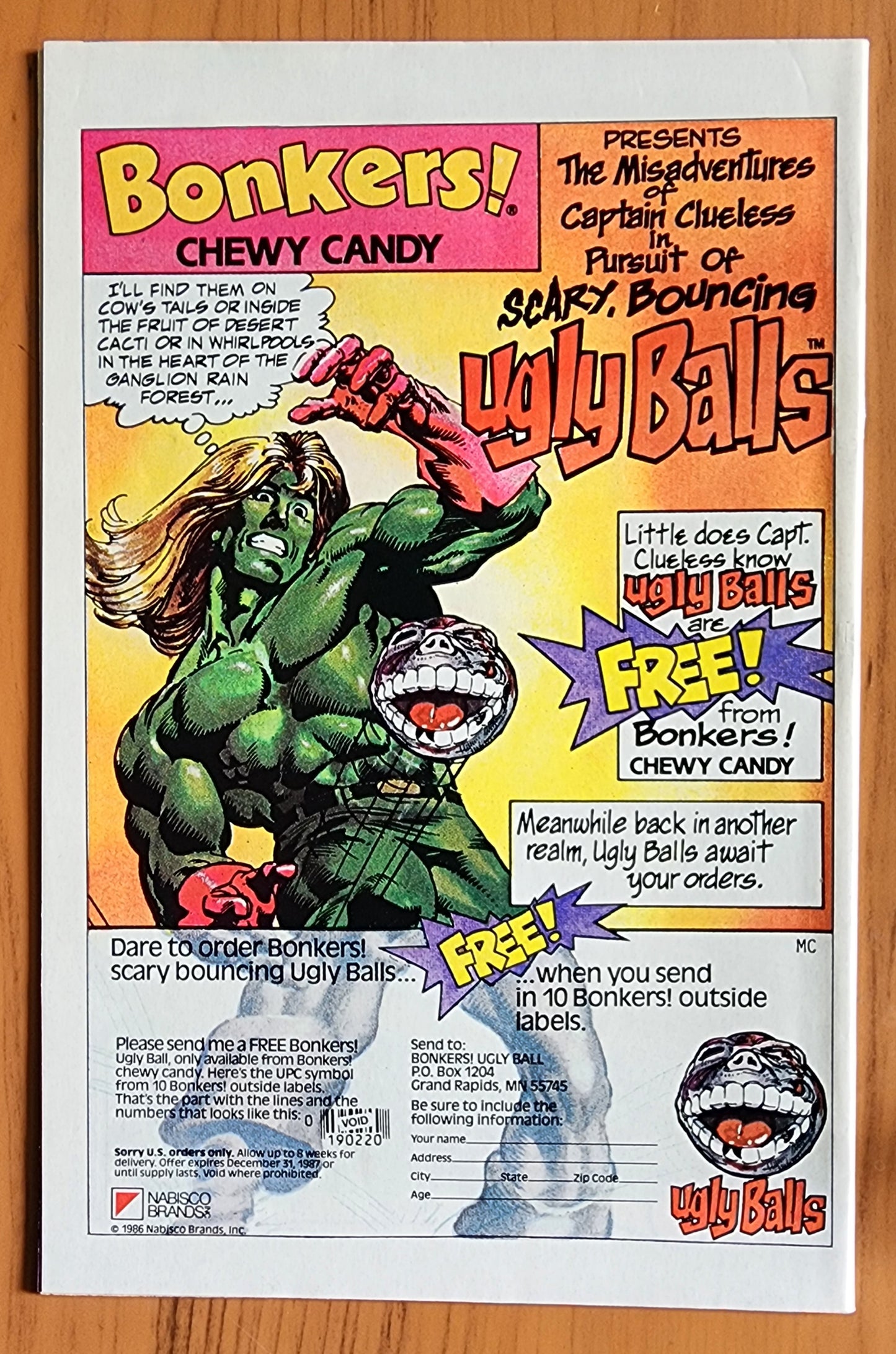 INCREDIBLE HULK #331 1987 NEWSSTAND Incredible Hulk MARVEL COMICS