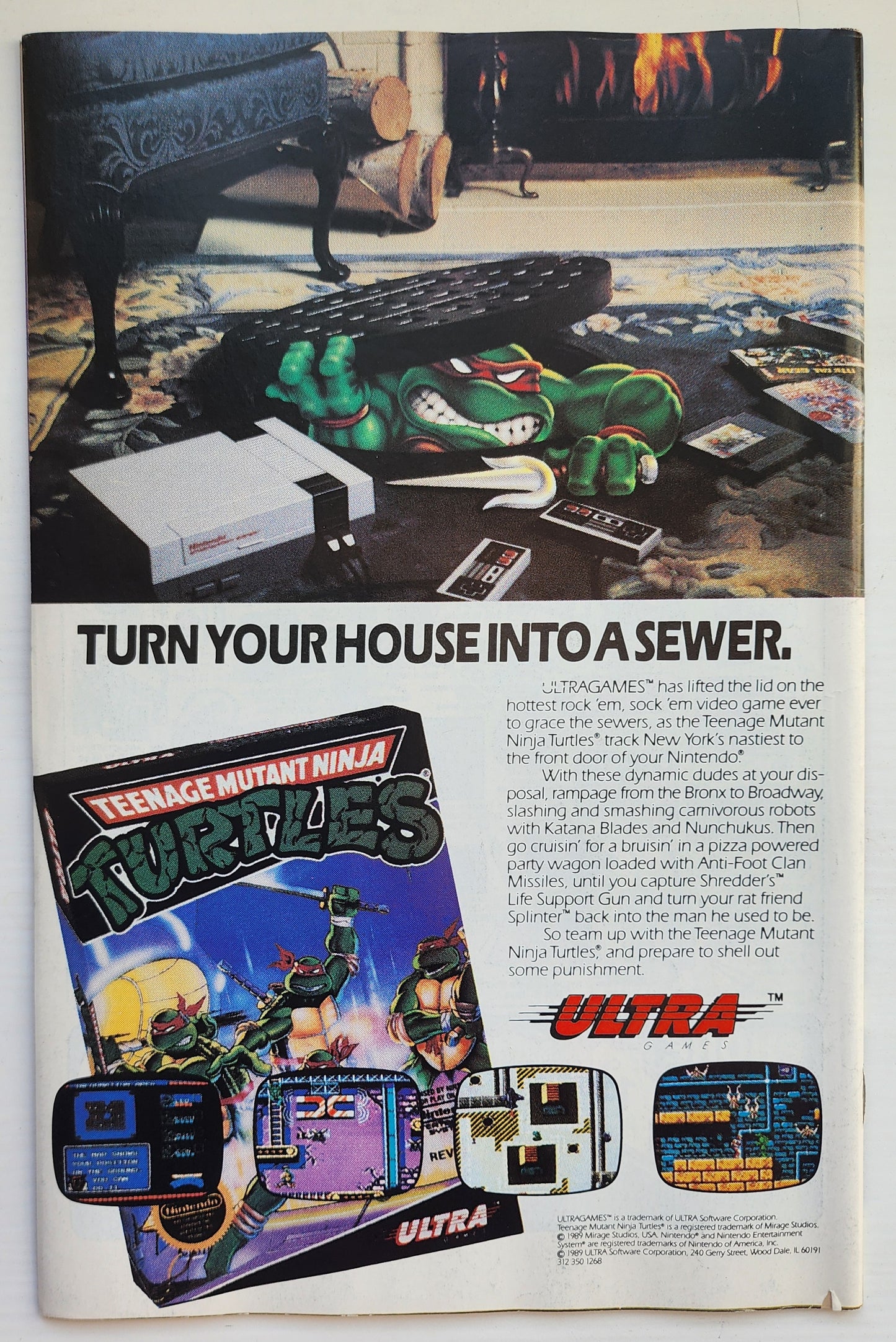 TEENAGE MUTANT NINJA TURTLES TMNT ADVENTURES #4 1989 NEWSSTAND TMNT ARCHIE COMICS