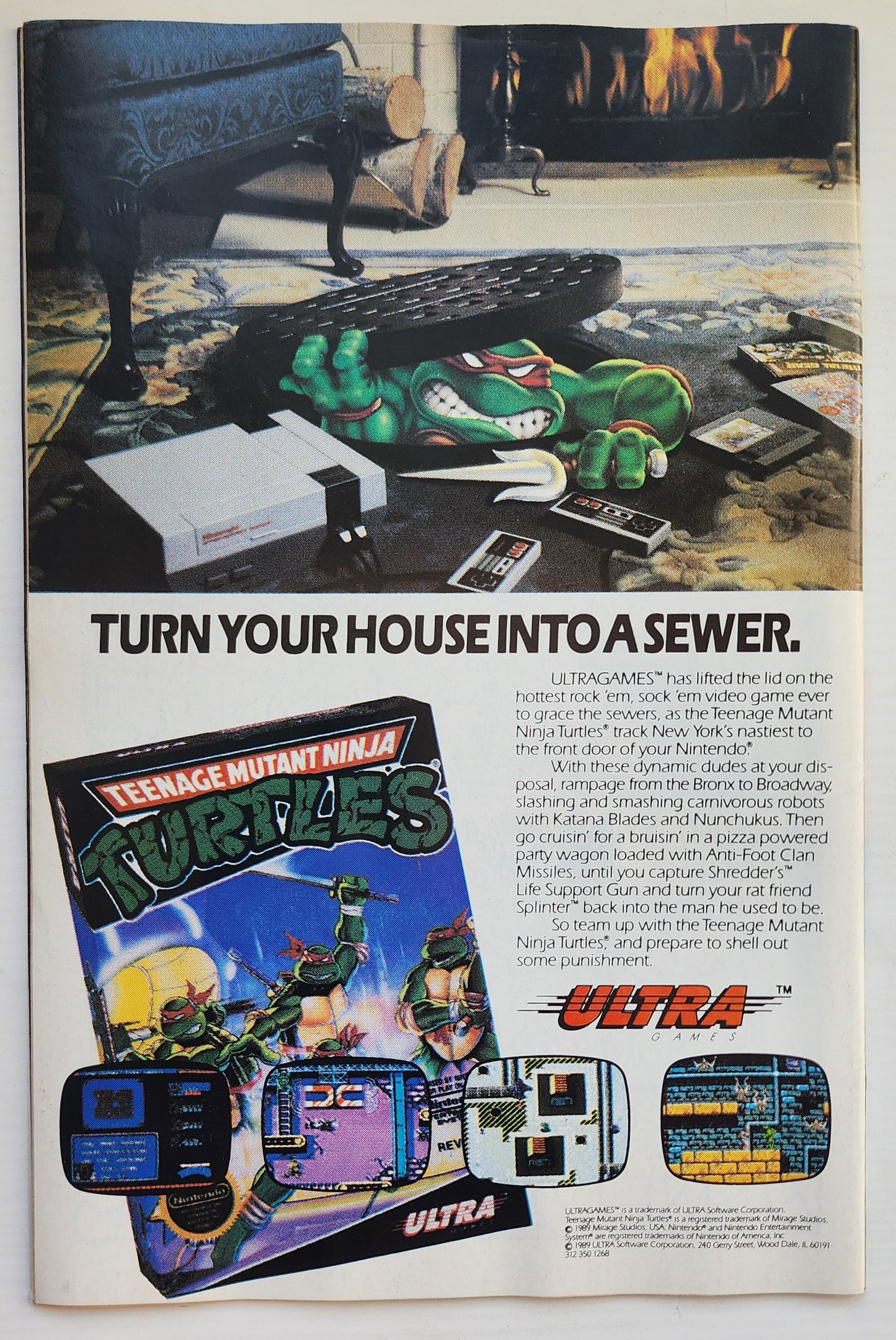 TEENAGE MUTANT NINJA TURTLES TMNT ADVENTURES #5 1989 NEWSSTAND TMNT ARCHIE COMICS