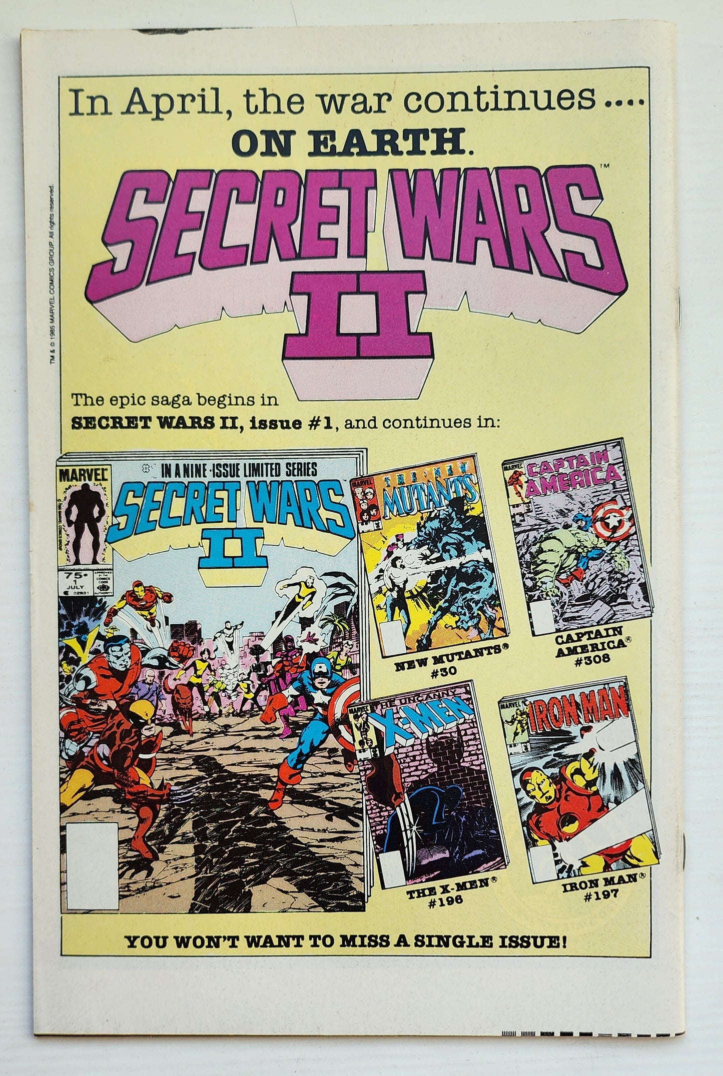 FANTASTIC FOUR #278 1985 NEWSSTAND (KRISTOFF VERNARD BECOMES DR DOOM) Fantastic Four MARVEL COMICS