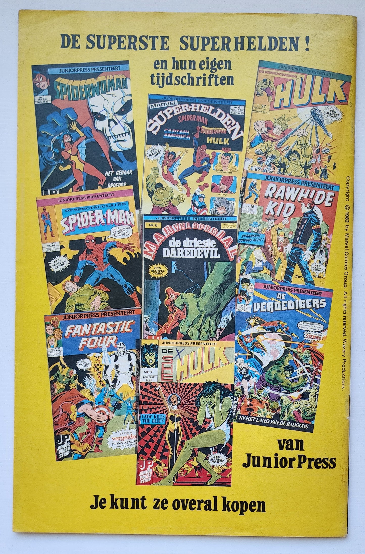 SPIDERWOMAN #3 1982 DUTCH LANGUAGE EDITION Spider-Woman JUNIORPRESS