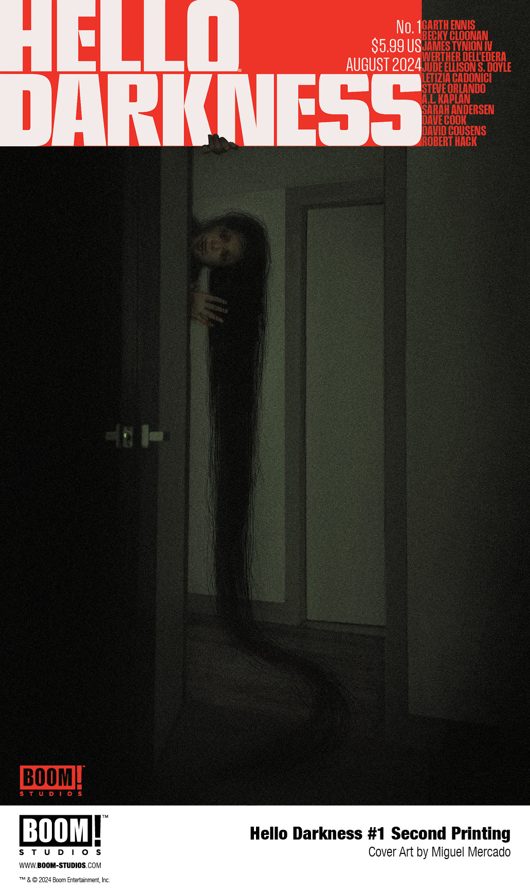 HELLO DARKNESS #1 2ND PRINT CVR A MERCADO VARIANT 2024 BOOM! STUDIOS