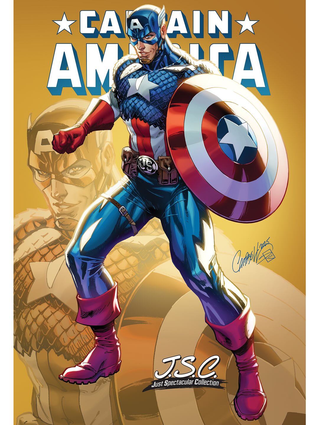CAPTAIN AMERICA #2 J SCOTT CAMPBELL VARIANT 2025 Captain America Marvel