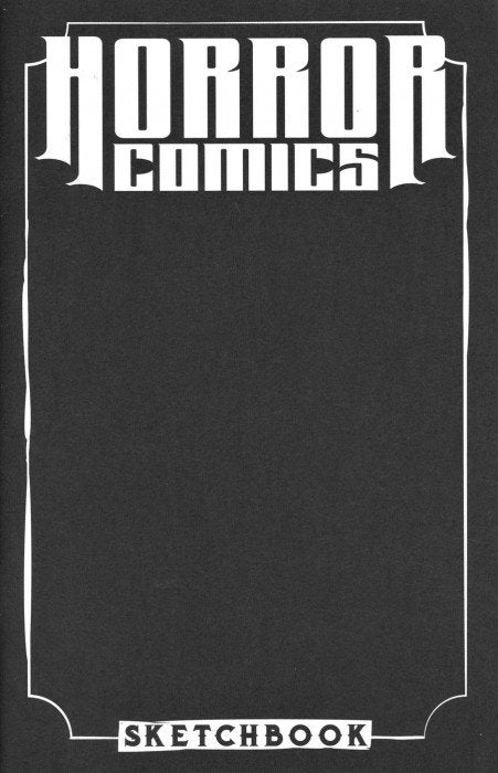 HORROR COMICS SKETCHBOOK ONE SHOT SHROUD BLACK BLANK VARIANT 2020 comic books ANTARCTIC PRESS