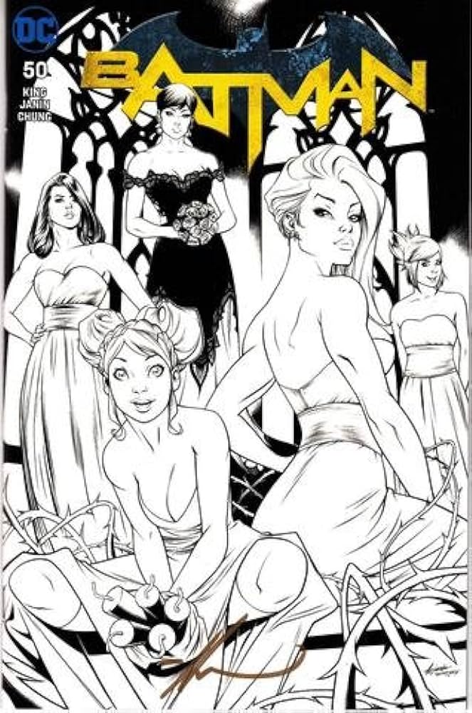 BATMAN #50 ALE GARZA B&W EXCLUSIVE VARIANT 2018 Batman DC COMICS