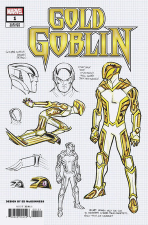GOLD GOBLIN #1 (OF 5) 1:25 MCGUINNESS DESIGN VARIANT 2022 Spider-Man MARVEL COMICS
