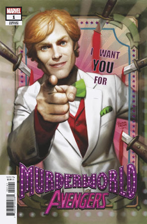 MURDERWORLD AVENGERS #1 BROWN 1:25 VARIANT 2022 Avengers MARVEL PRH