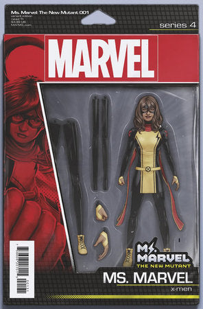 MS MARVEL THE NEW MUTANT #1 JOHN TYLER CHRISTOPHER ACTION FIGURE VARIANT 2023 Ms Marvel MARVEL PRH