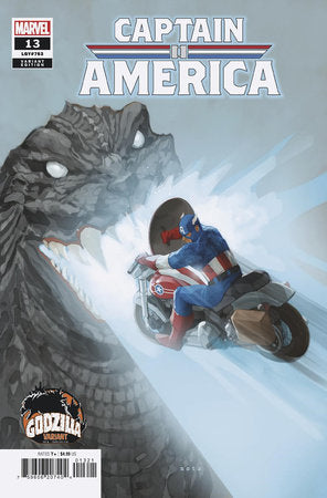 CAPTAIN AMERICA #13 PHIL NOTO GODZILLA VARIANT 2024 Captain America MARVEL COMICS
