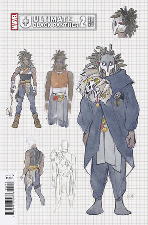 ULTIMATE BLACK PANTHER #2 MOMOKO DESIGN 1:10 VARIANT 2024 Ultimate Black Panther MARVEL PRH