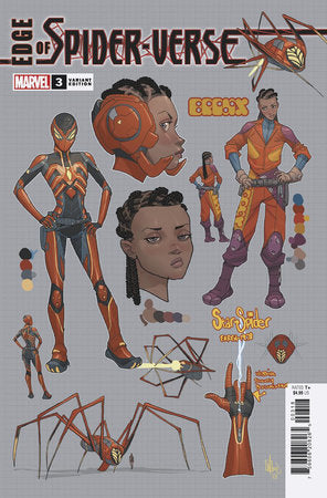 EDGE OF SPIDER-VERSE #3 PETE WOODS DESIGN 1:10 VARIANT 2024 Spider-Verse MARVEL PRH