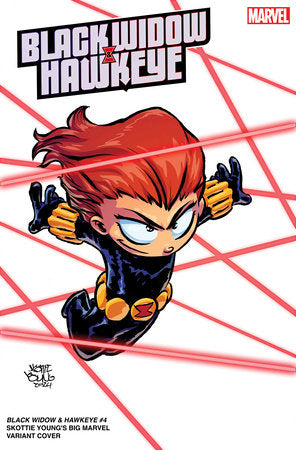 BLACK WIDOW AND HAWKEYE #4 SKOTTIE YOUNG BIG MARVEL VARIANT 2024 Black Widow MARVEL PRH