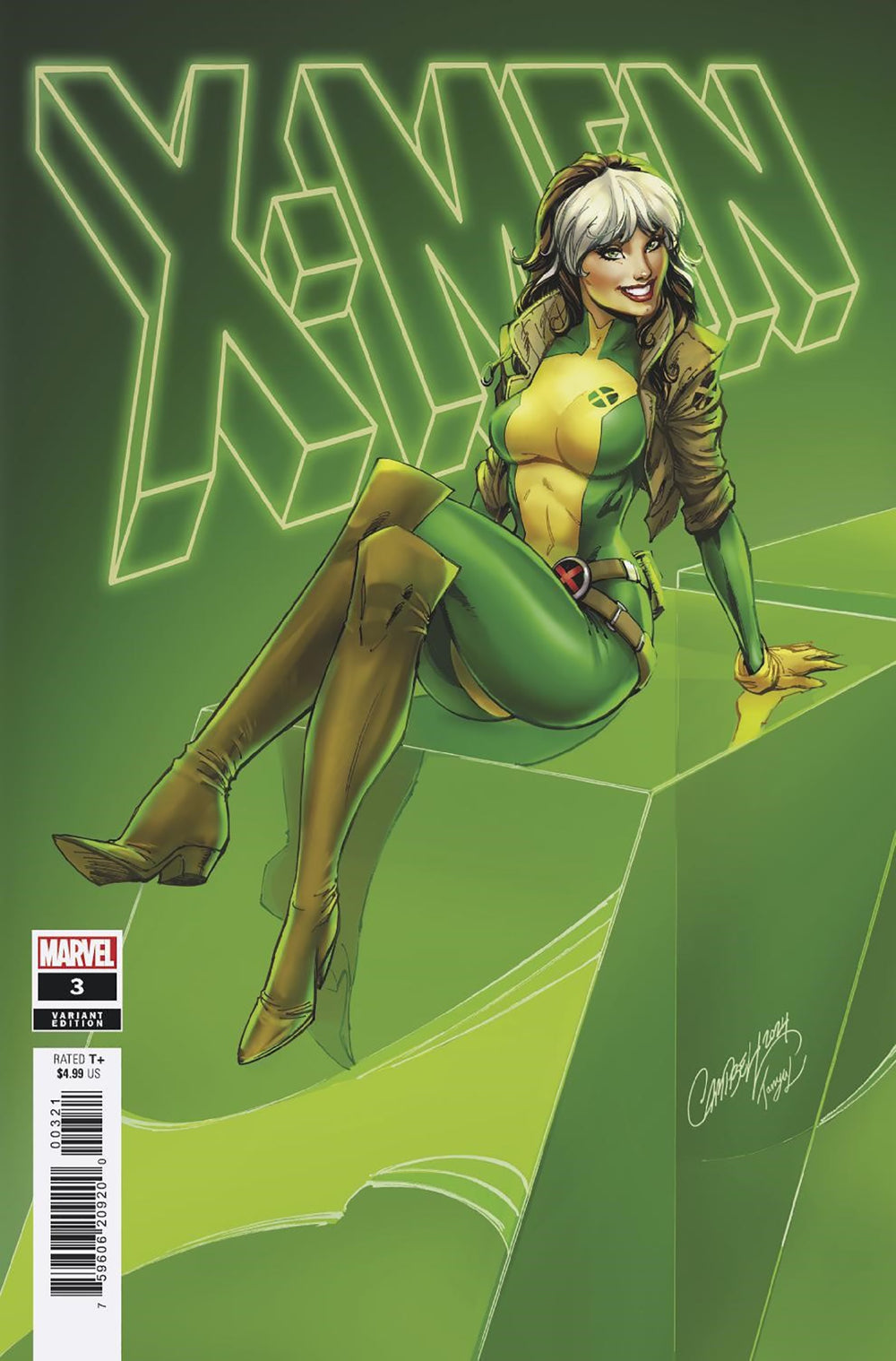X-MEN #3 J SCOTT CAMPBELL ROGUE VARIANT 2024 X-Men MARVEL COMICS
