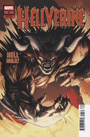 HELLVERINE #5 ALESSANDRO CAPPUCCIO HELL HULK VARIANT 2025 MARVEL PRH