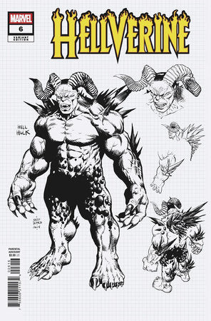 HELLVERINE #6 DESIGN 1:10 VARIANT 2025 Hellverine MARVEL PRH