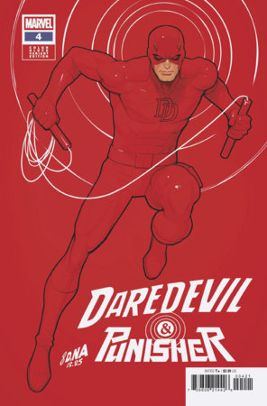 02/18/2026 DAREDEVIL/PUNISHER: THE DEVIL'S TRIGGER #4 DAVID NAKAYAMA COLOR BLOCK RED VARIANT MARVEL COMCS