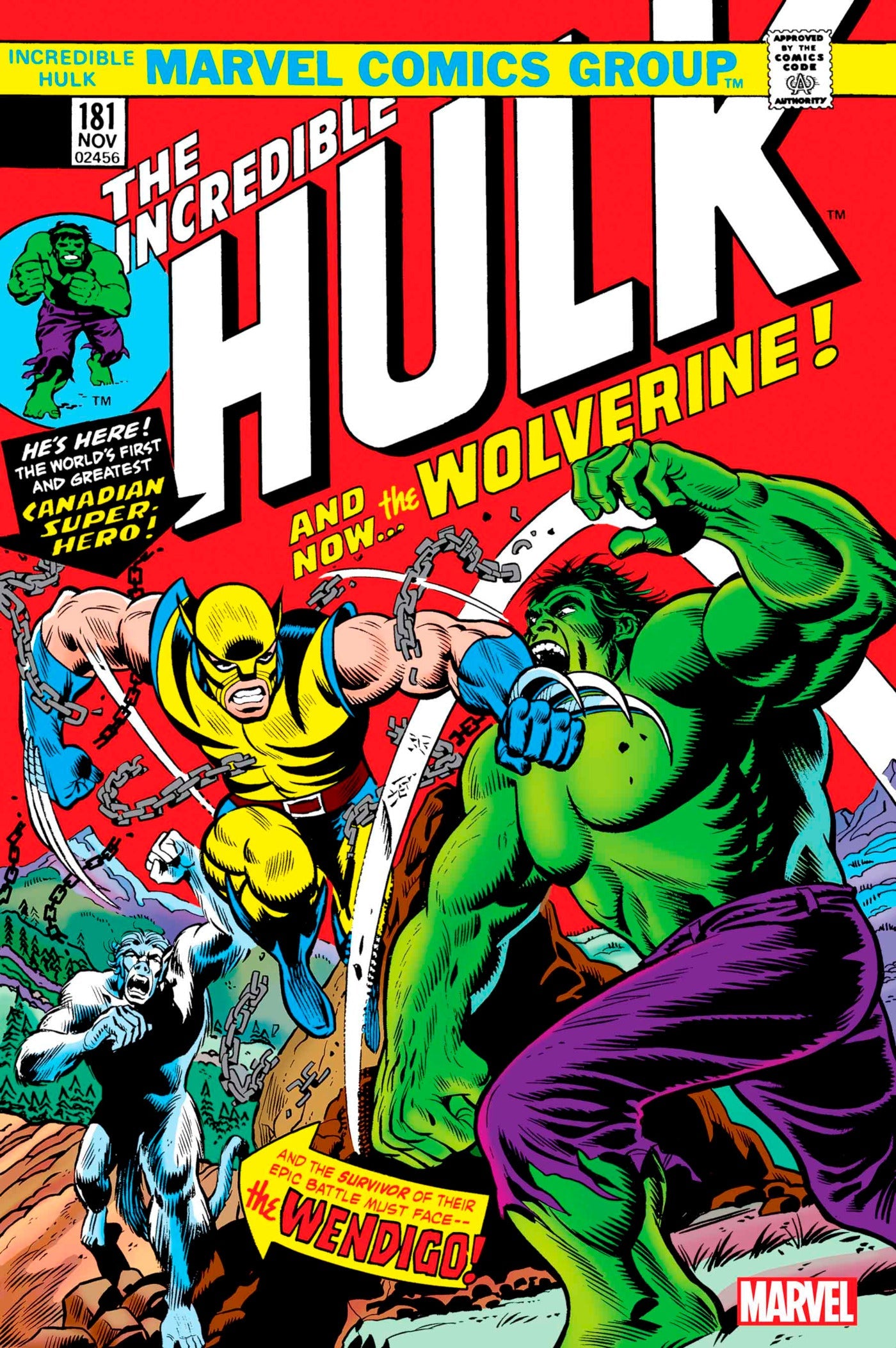 INCREDIBLE HULK #181 FOIL FACSIMILE EDITION 2023 Hulk MARVEL COMICS