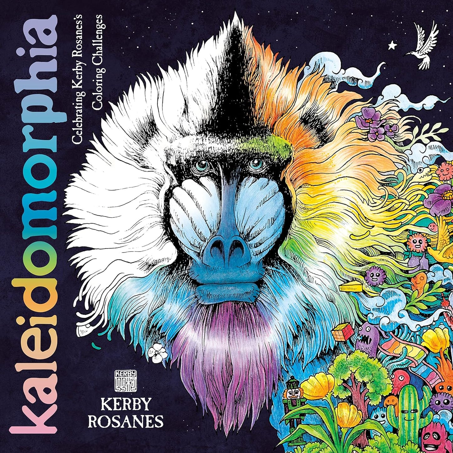 Kaleidomorphia: Celebrating Kerby Rosanes's Coloring Challenges Coloring Book PLUME