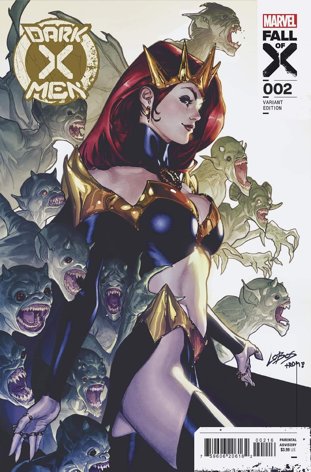 DARK X-MEN #2 (OF 5) LOBOS 1:25 VARIANT 2023 X-Men MARVEL PRH