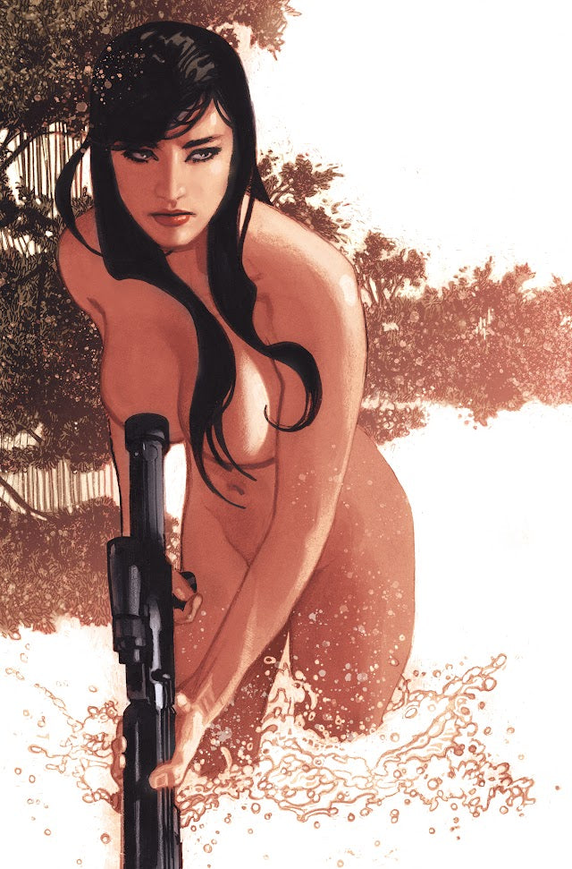 GUN HONEY COLLISION COURSE #1 ADAM HUGHES VIRGIN 1:20 VARIANT (MR) 2024 Gun Honey TITAN COMICS