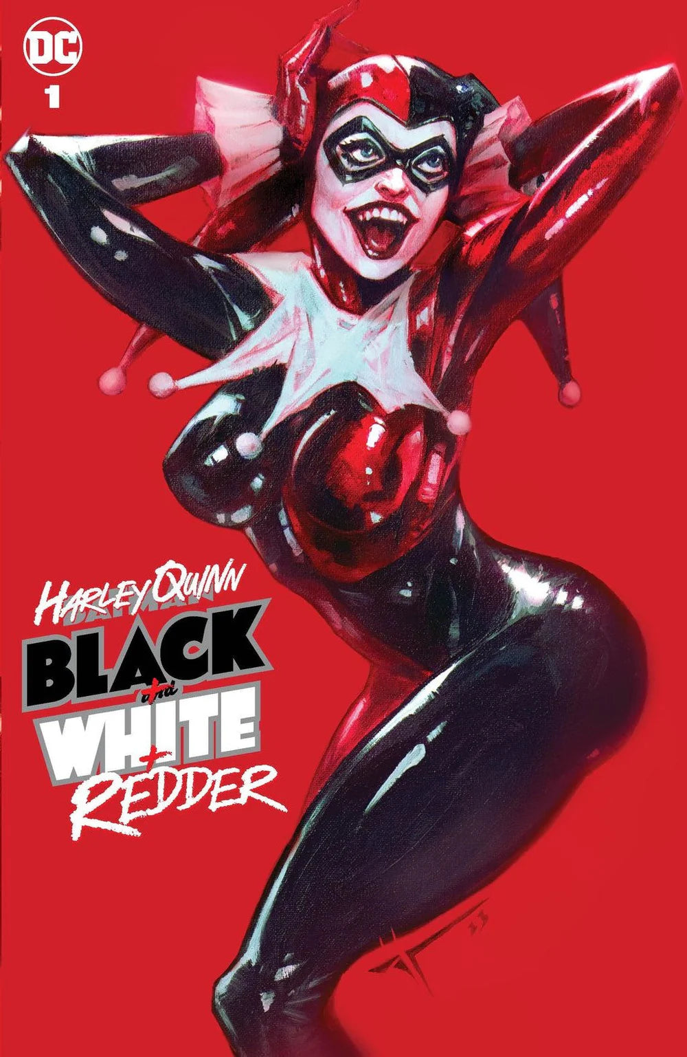 HARLEY QUINN BLACK WHITE REDDER #1 IVAN TAO EXCLUSIVE VARIANT 2023 Harley Quinn DC COMICS