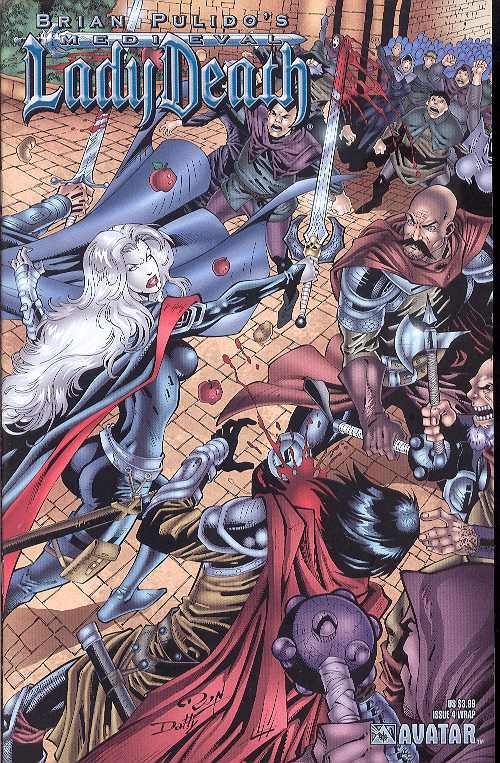 MEDIEVAL LADY DEATH WRAPAROUND #4 2005 Lady Death AVATAR PRESS INC