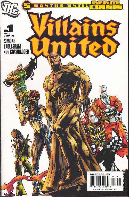 VILLAINS UNITED #1 (OF 6) 3RD PRINT VARIANT 2005 Vilains United DC COMICS
