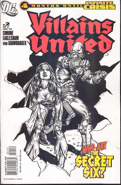 VILLAINS UNITED #2 (OF 6) 2ND PRINT VARIANT 2005 Vilains United DC COMICS