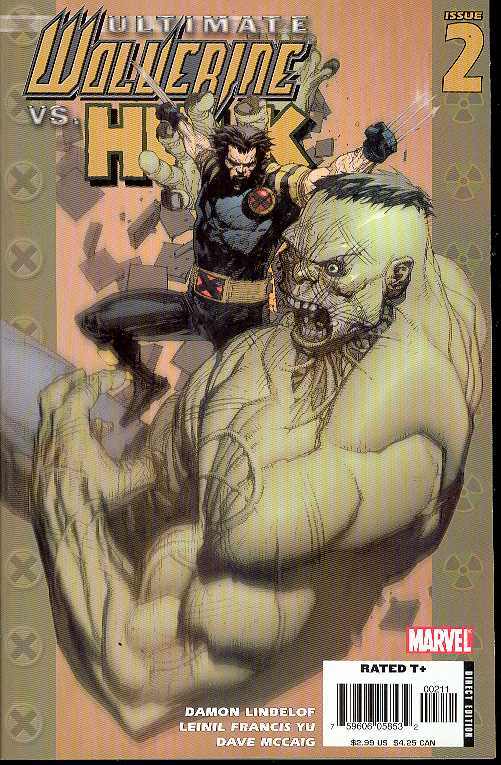 ULTIMATE WOLVERINE VS HULK #2 2006 Ultimate Wolverine MARVEL COMICS
