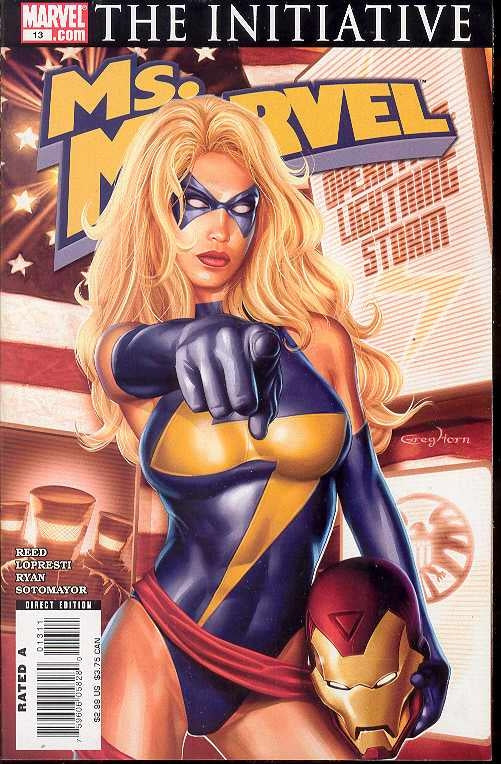 MS MARVEL #13 GREG HORN COVER 2007 Captain Marvel MARVEL COMICS