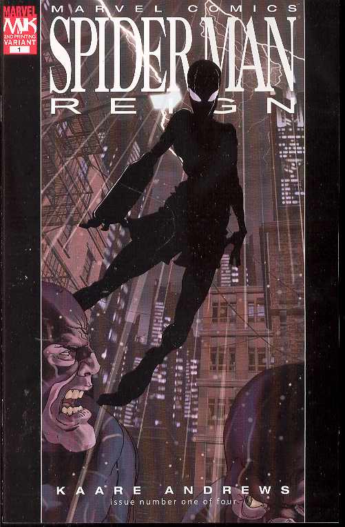SPIDER-MAN REIGN #1 2ND PRINT VARIANT 2007 Spider-Man MARVEL COMICS