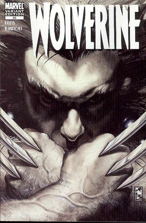 WOLVERINE #55 B&W VARIANT 2007 Wolverine MARVEL COMICS