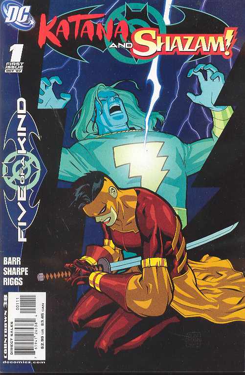 OUTSIDERS FIVE OF A KIND WEEK 2 KATANA SHAZAM 2007 Shazam MARVEL COMICS