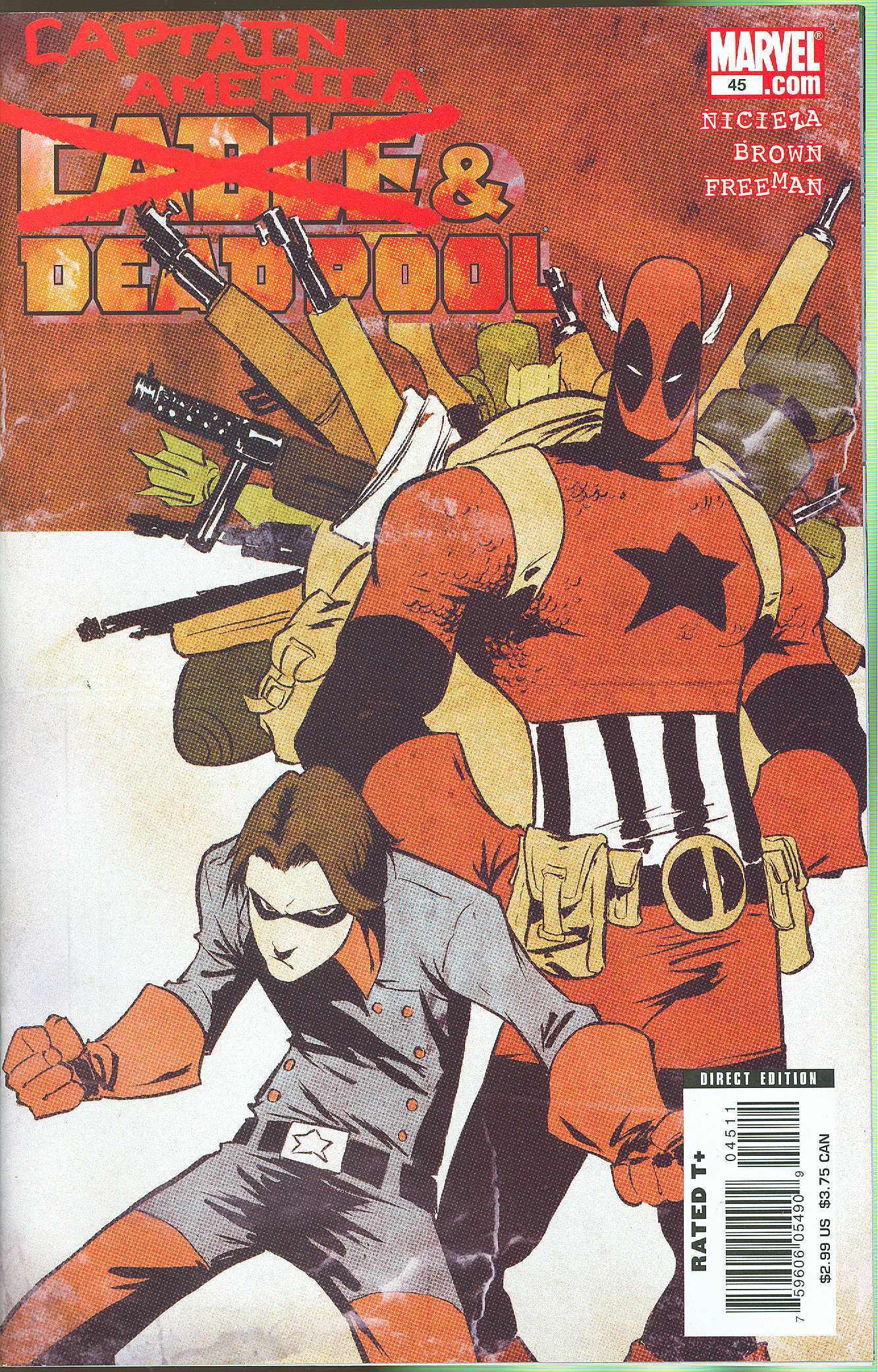 CABLE DEADPOOL #45 CAPTAIN AMERICA SKOTTIE YOUNG COVER 2007 Deadpool MARVEL COMICS