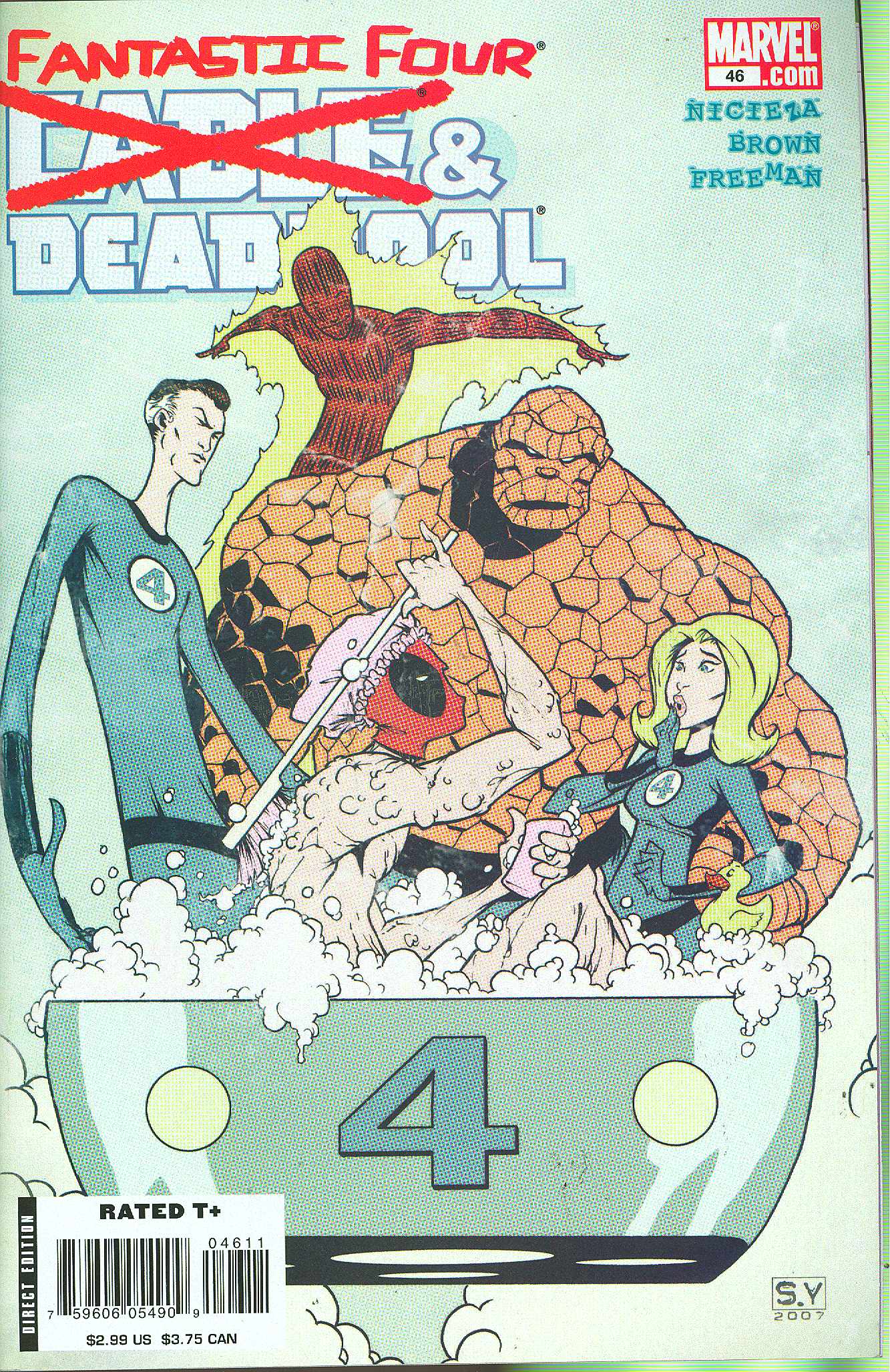 CABLE DEADPOOL #46 FANTASTIC FOUR SKOTTIE YOUNG COVER 2007 Deadpool MARVEL COMICS